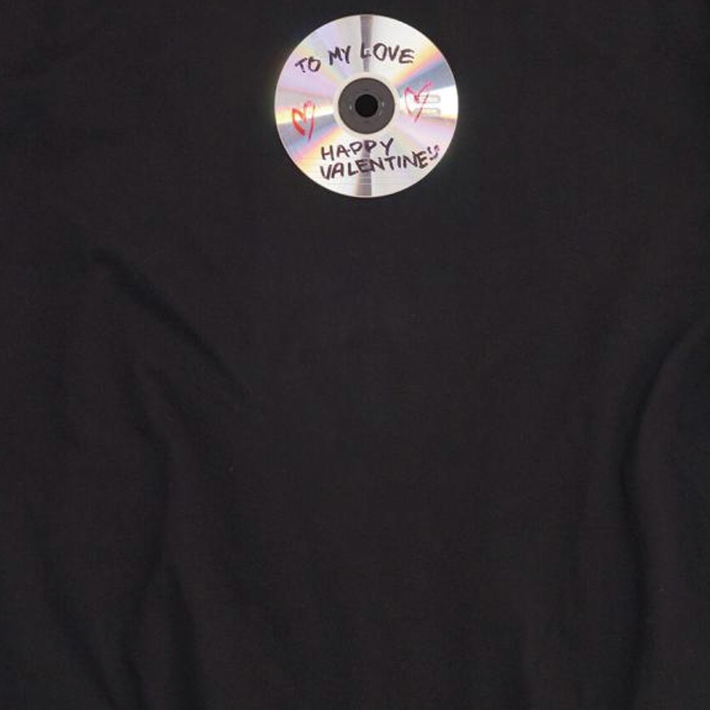 Balenciaga Letter Disc Print T-Shirt Black — фото 5