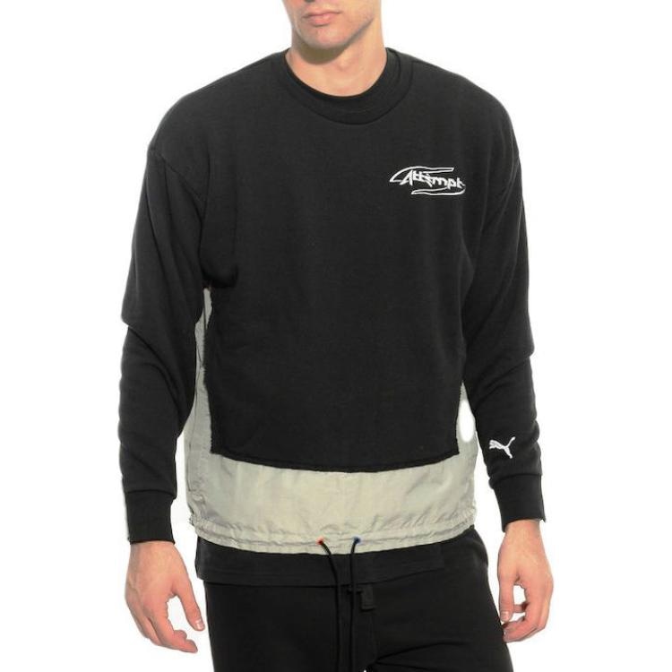 Puma x ATTEMPT Printed Crewneck Sweatshirt Black — фото 2