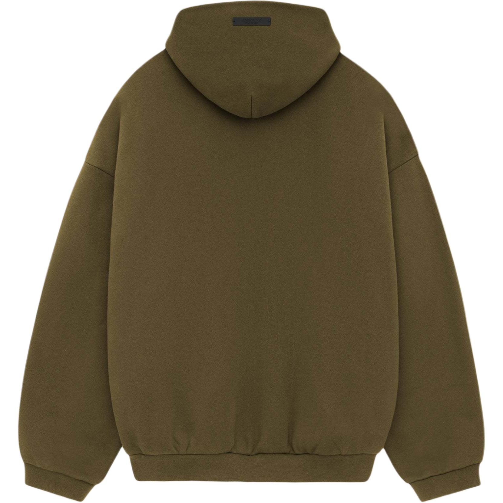 Fear Of God Essentials Fleece Hoodie Olive — фото 1