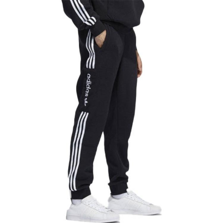 Adidas Originals Letter Print Striped Sweatpants — фото 3