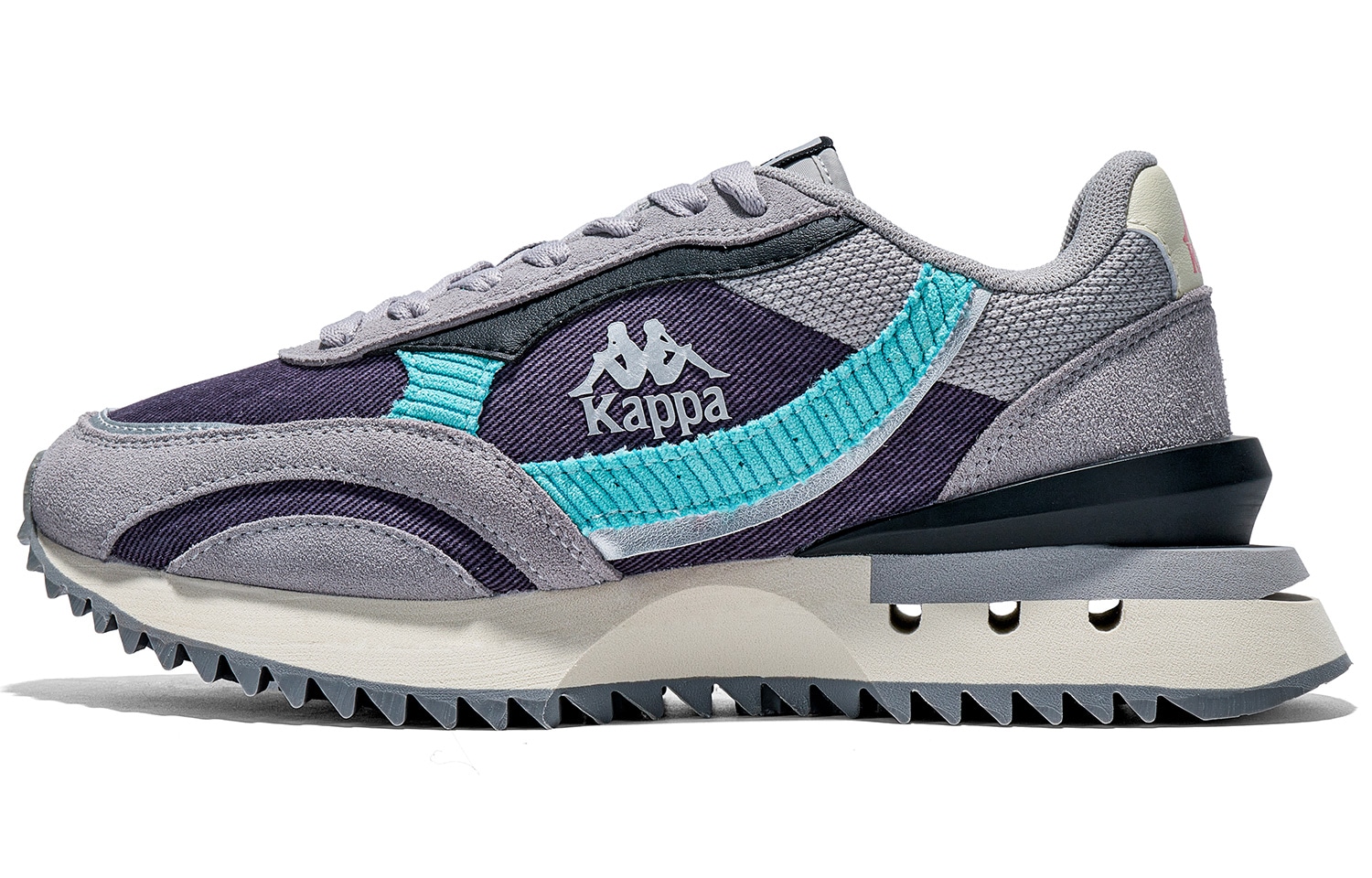 Kappa Retro Running Shoes Purple Grey Blue — фото 6