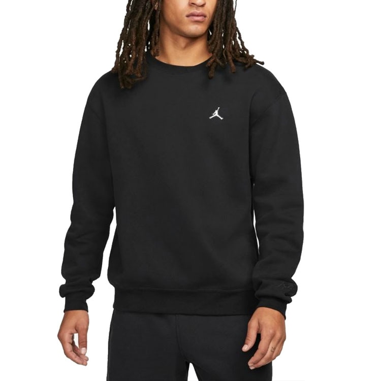Jordan Logo Crewneck Sweatshirt Black — фото 3
