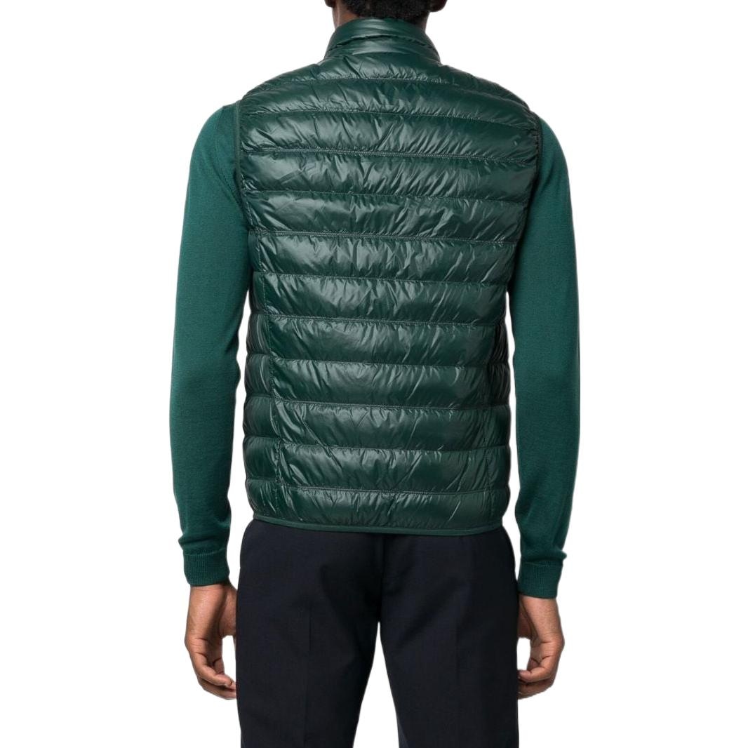 Emporio Armani FW22 Logo Zip-Up Vest Forest Green — фото 4