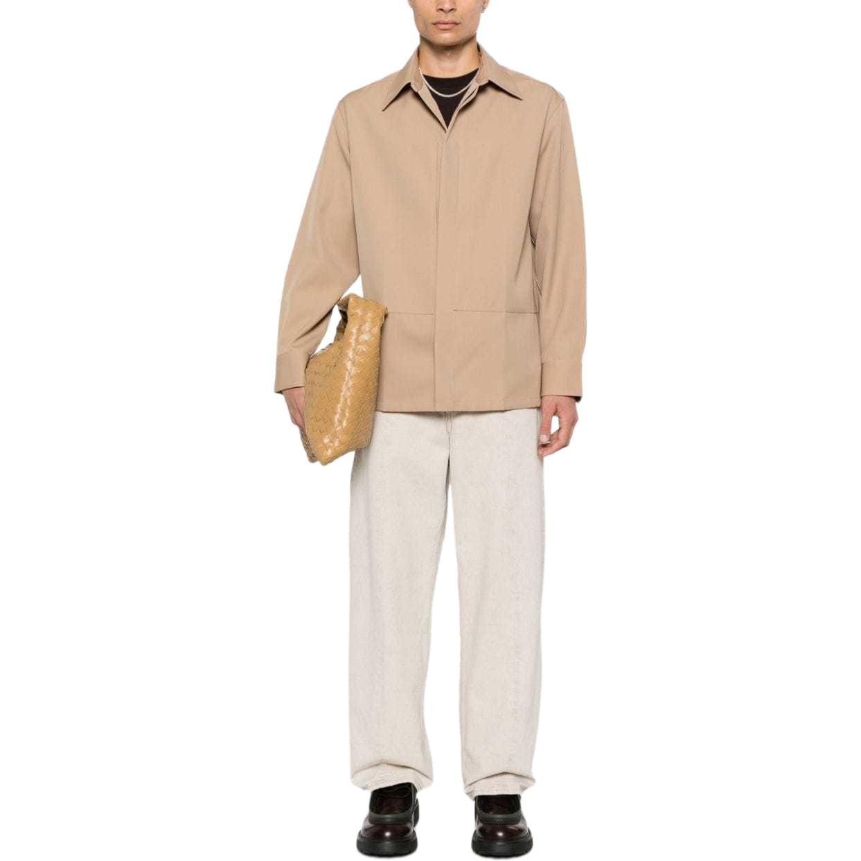 Jil Sander Рубашка (Арт. J22DL0243J40002-BEIGE) — фото 1