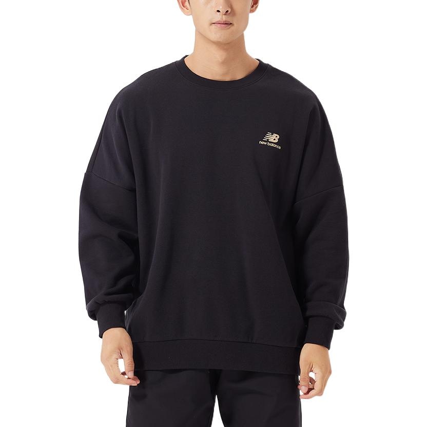 New Balance Logo Crewneck Sweatshirt Black — фото 3