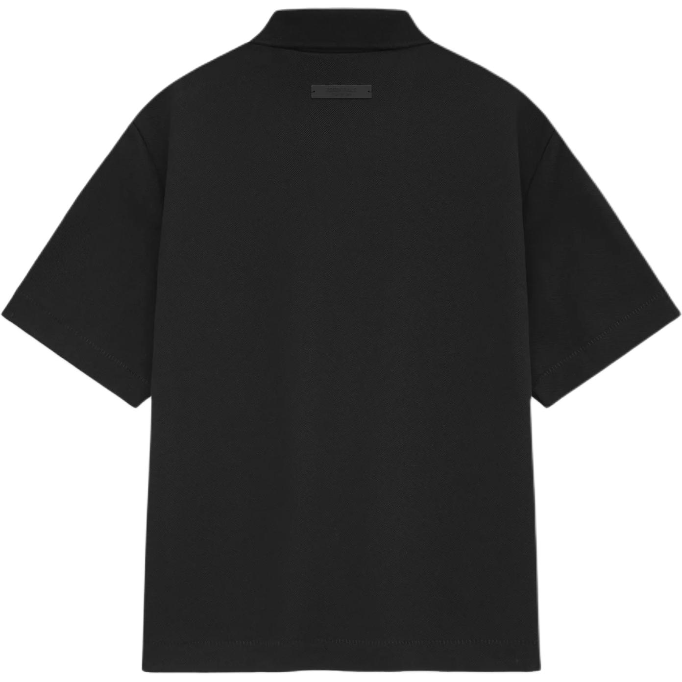 Fear Of God Essentials Pique Polo Obsidian Black — фото 1