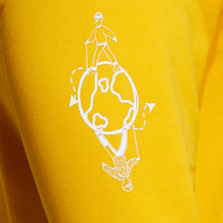 Adidas Neo Hoodie Yellow — фото 2