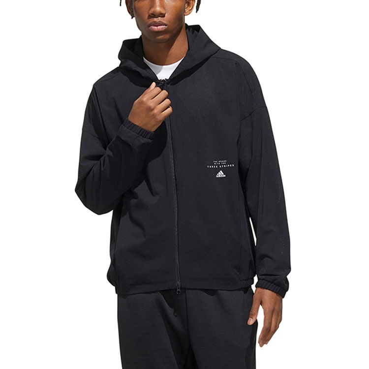 Adidas Hooded Jacket Black — фото 2