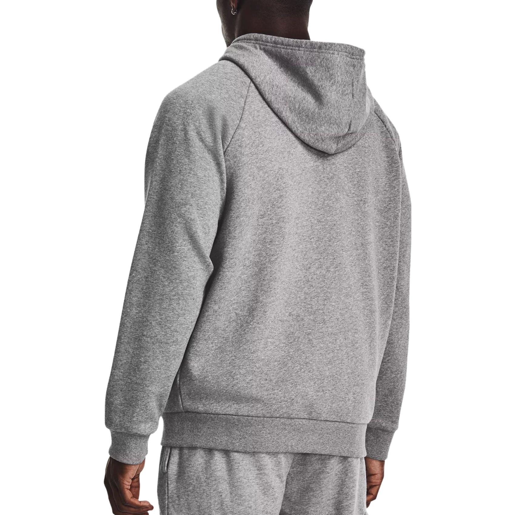 Under Armour UA Rival Fleece Full-Zip Hoodie Grey — фото 4