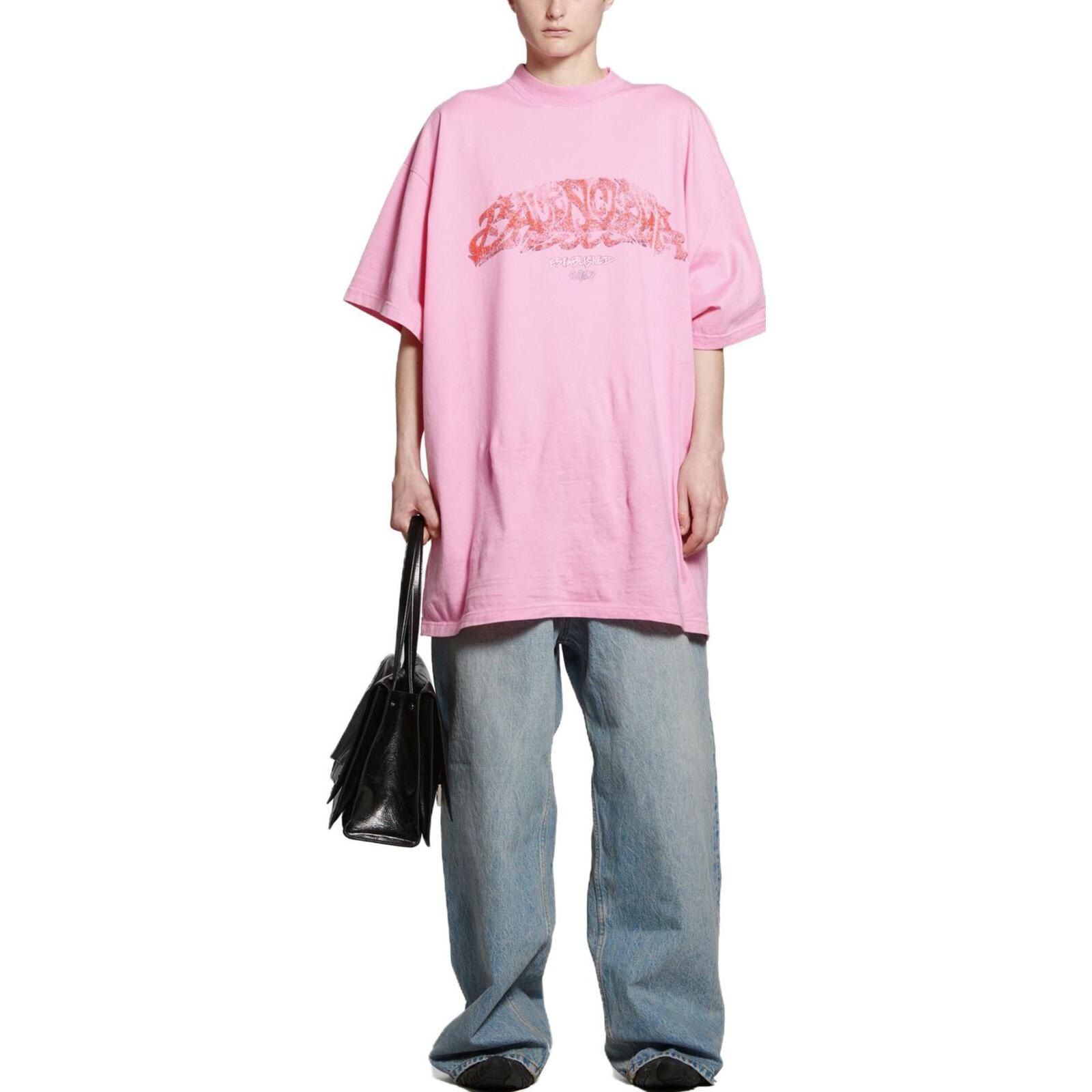 Balenciaga SS23 Pink Graphic T-Shirt — фото 4