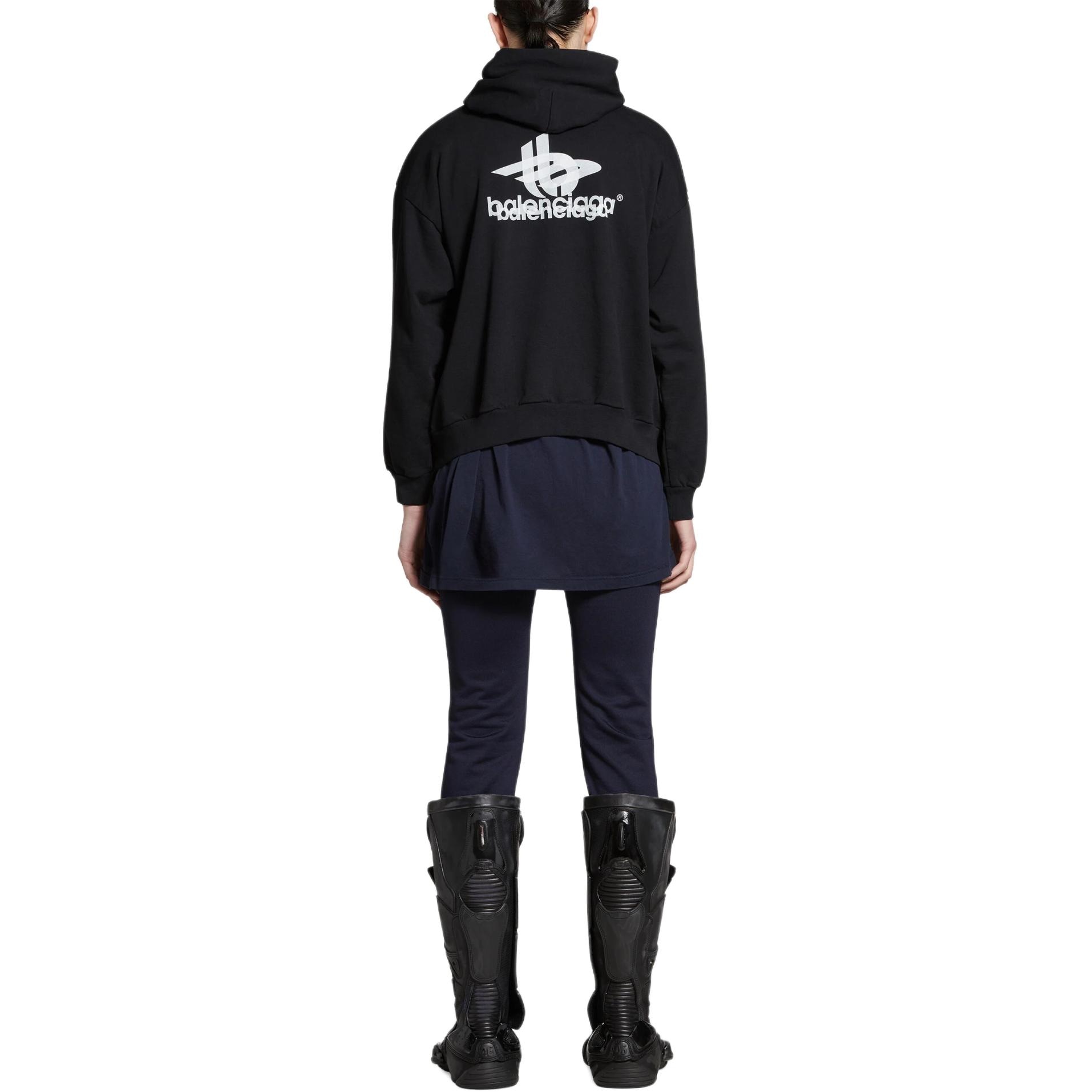 Balenciaga Logo Hoodie Black — фото 8