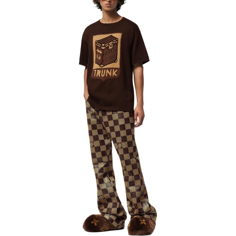 Louis Vuitton SS24 Cartoon Print T-Shirt Brown — фото 2