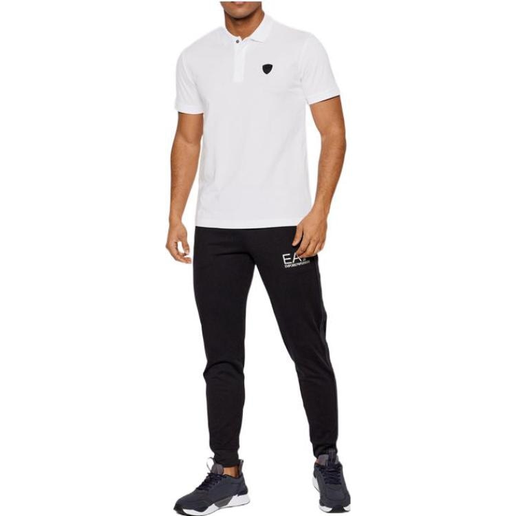Emporio Armani EA7 Polo Shirt White — фото 4