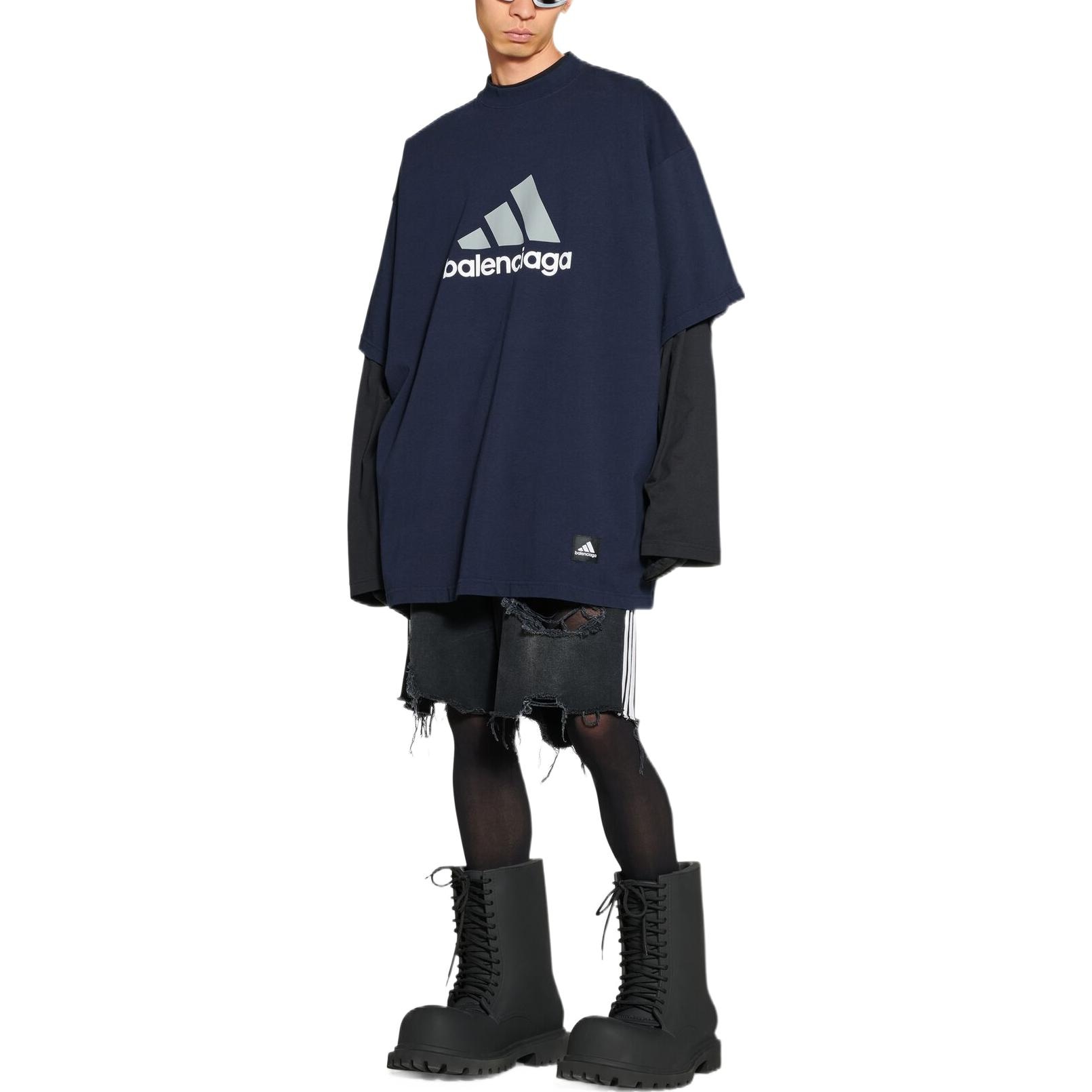Balenciaga x adidas FW22 Logo T-Shirt — фото 3