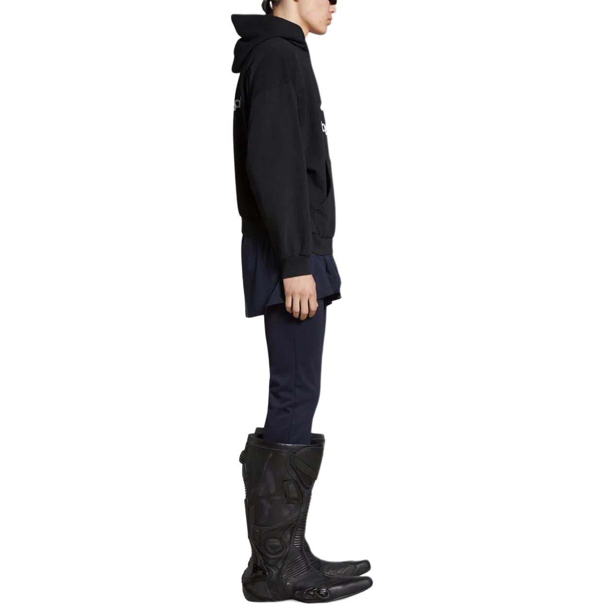 Balenciaga Logo Hoodie Black — фото 10