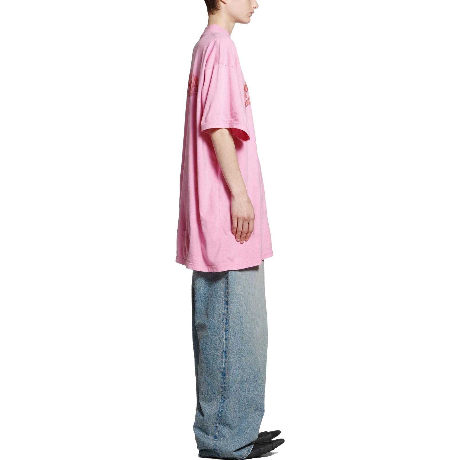 Balenciaga SS23 Pink Graphic T-Shirt — фото 2
