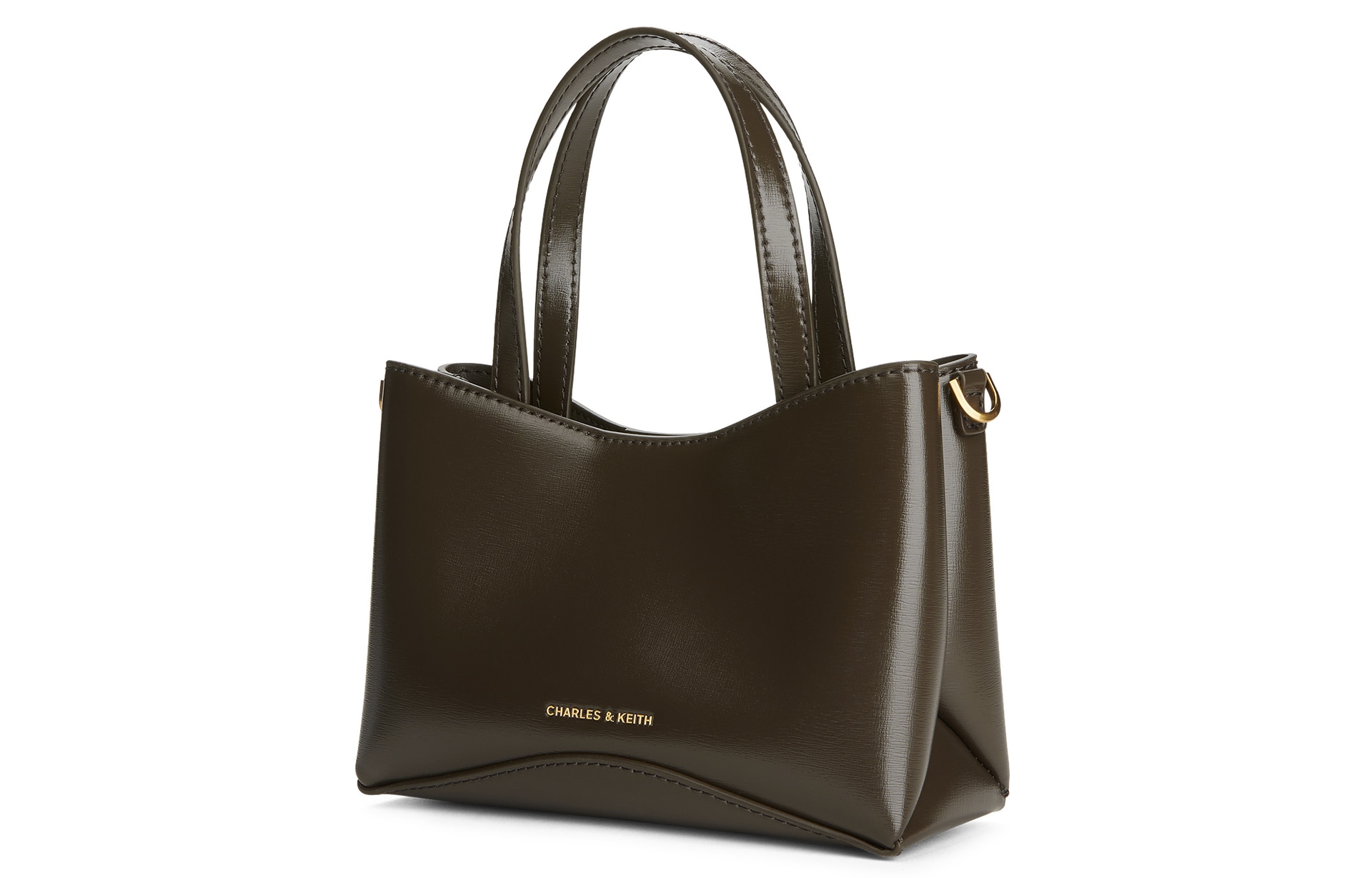 Charles&Keith CHARLESKEITH ck PU Oat Dark Moss — фото 7