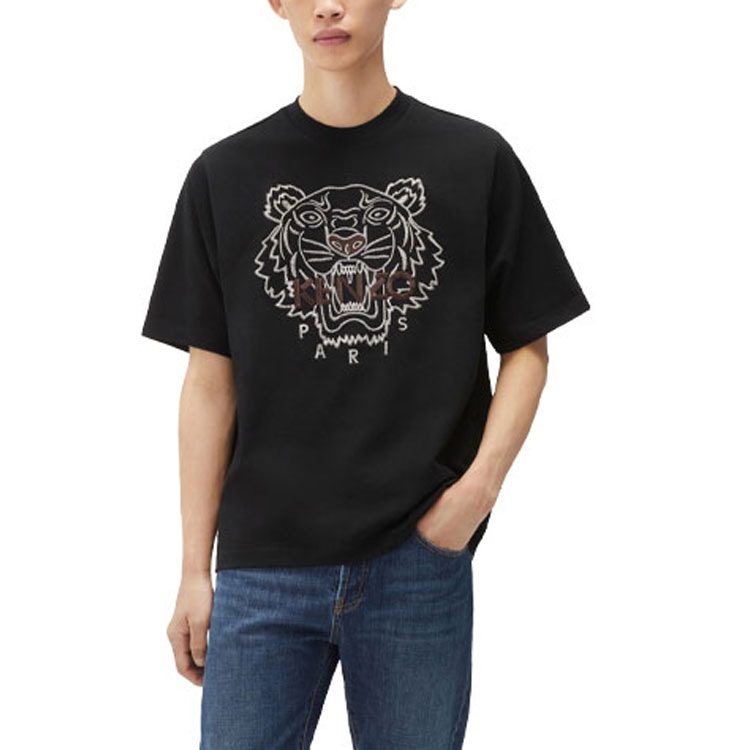Kenzo Tiger Print T-Shirt Black — фото 1
