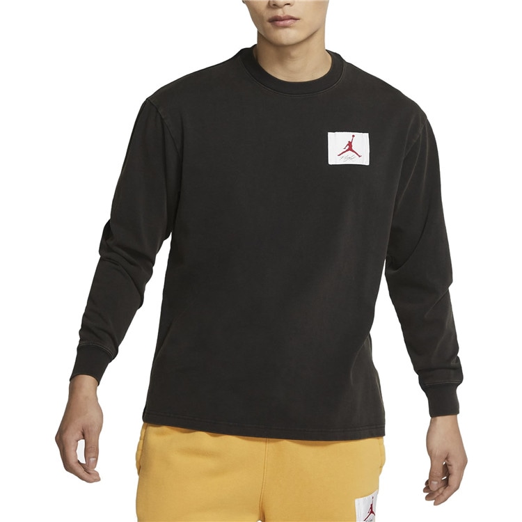 Jordan Logo Crewneck Sweatshirt Black — фото 2