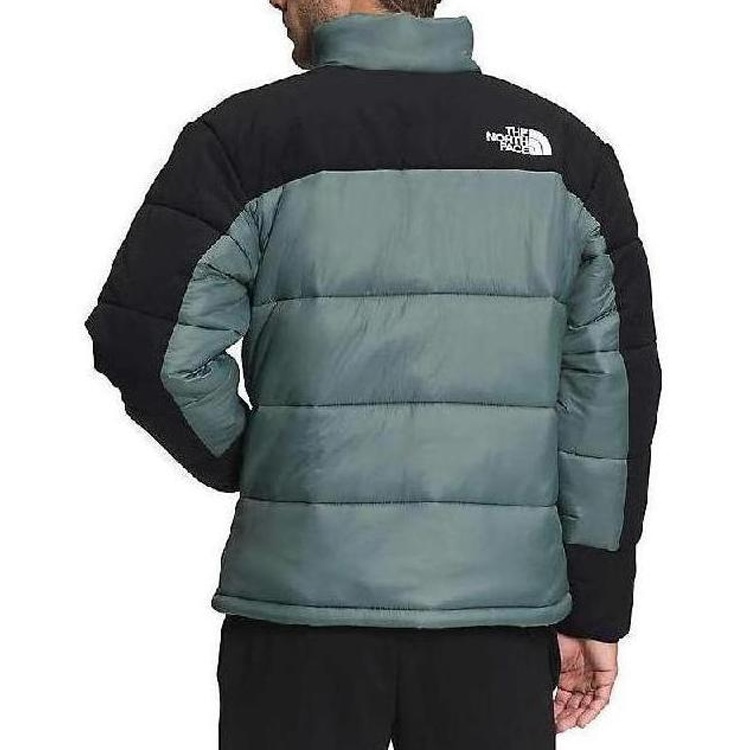 The North Face Printed Logo Zip-Up Down Jacket Light Blue — фото 2