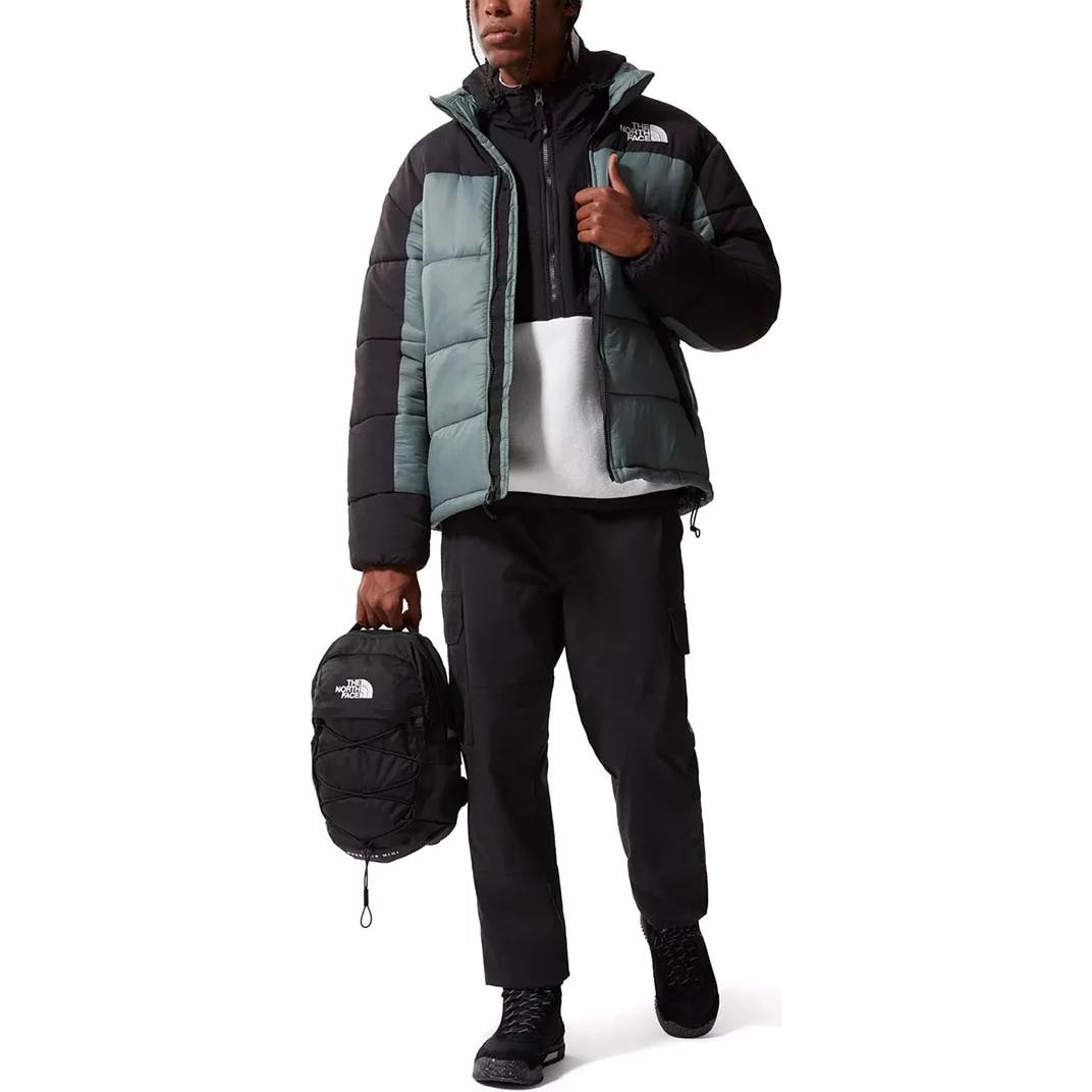 The North Face Printed Logo Zip-Up Down Jacket Light Blue — фото 3