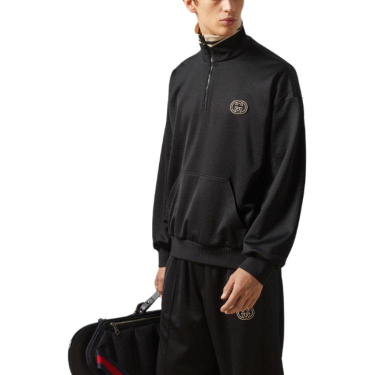 Gucci Logo Embroidered Zip Jacket — фото 3