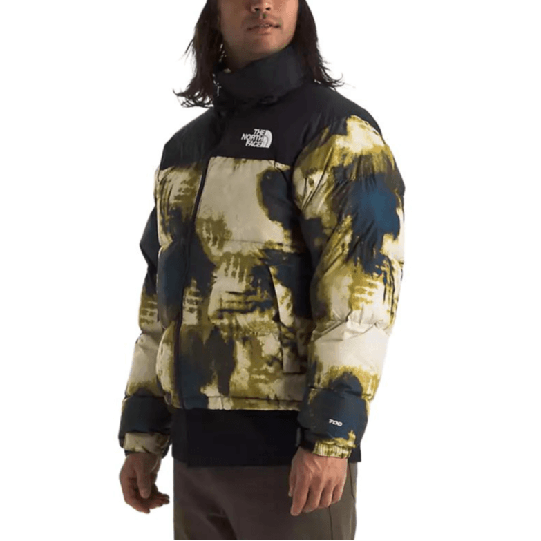 The North Face Hoodie Zip Jacket Men Midnight Gasoline Bleach Print Black — фото 6