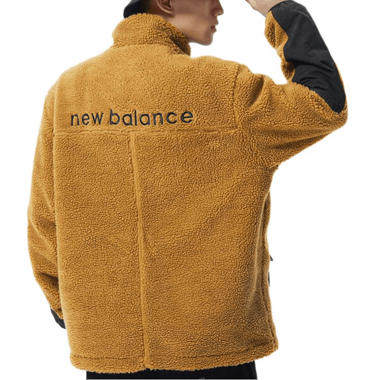 New Balance Fleece Jacket Brown — фото 5