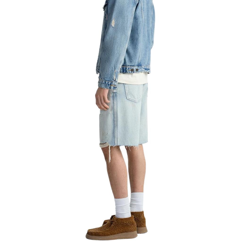 Zara Denim Shorts Light Blue — фото 3