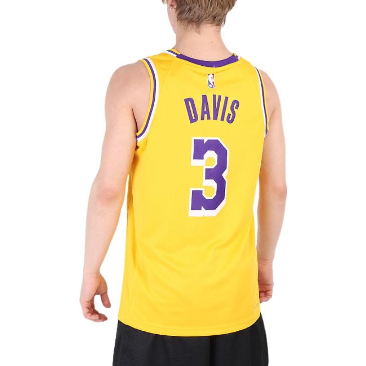 Nike NBA Los Angeles Lakers Davis 3 Jersey Yellow — фото 4