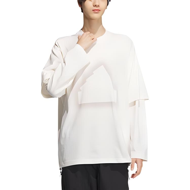 Adidas Future Style Long-Sleeve Top Pink White — фото 1