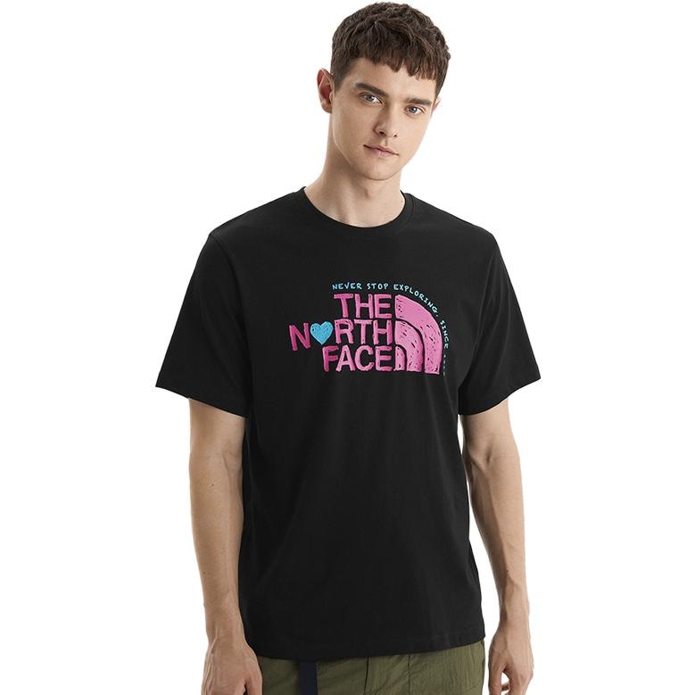 The North Face SS22 Heart Logo T-Shirt Black — фото 4