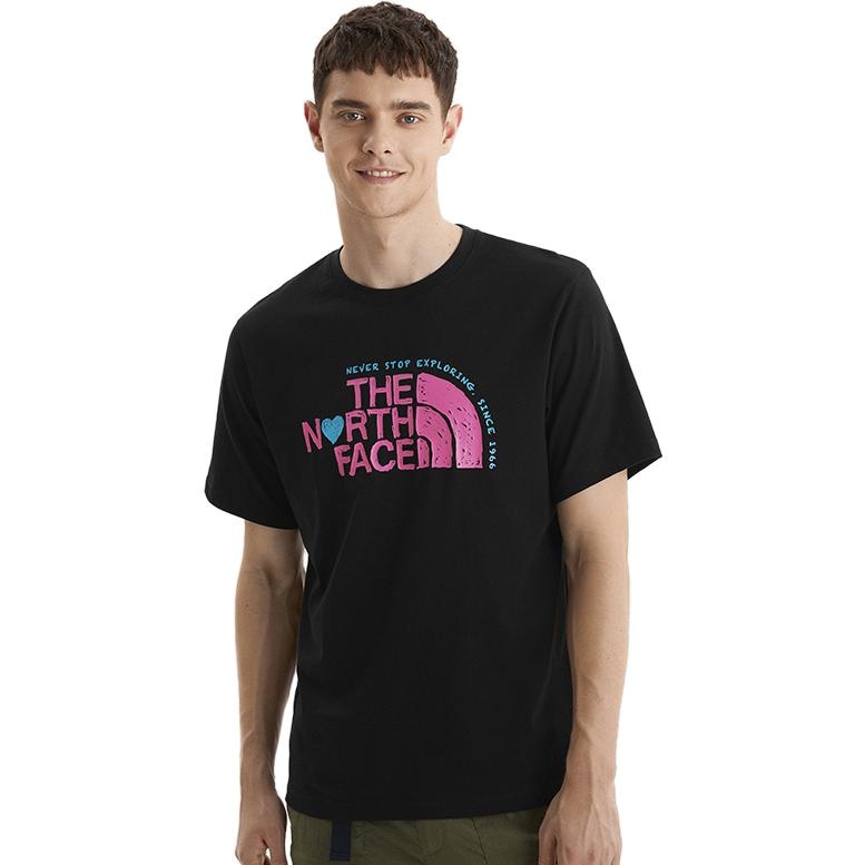 The North Face SS22 Heart Logo T-Shirt Black — фото 3