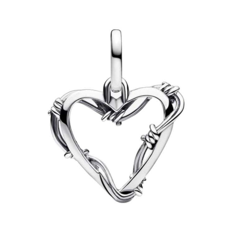 Pandora/潘多拉 Pandora Wire Heart Pendant Silver