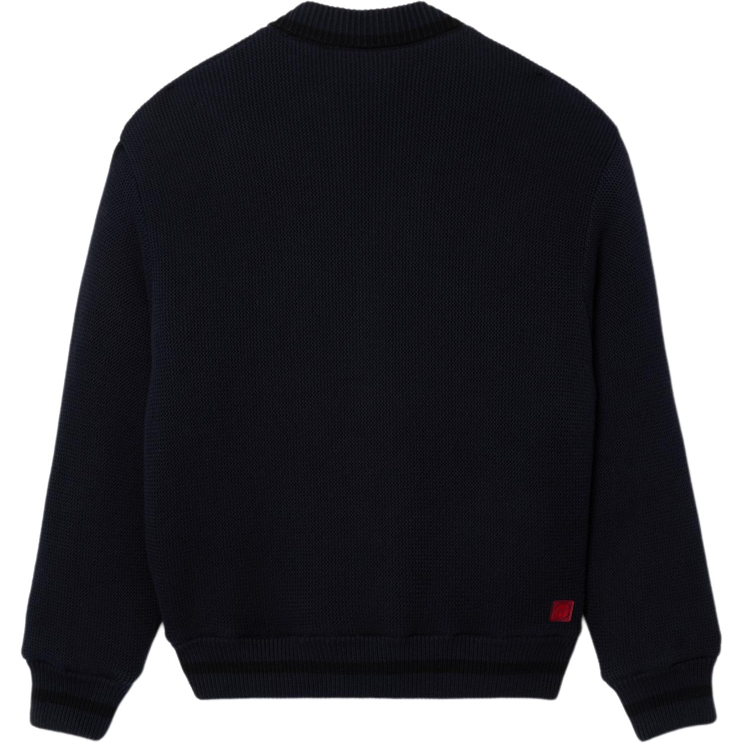 Clot x LACOSTE Reversible V-Neck Cardigan Navy — фото 2