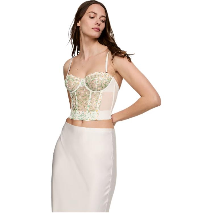 Victoria'S Secret PINK Dream Angels Daisy Chain Embroidery Strapless Corset — фото 3