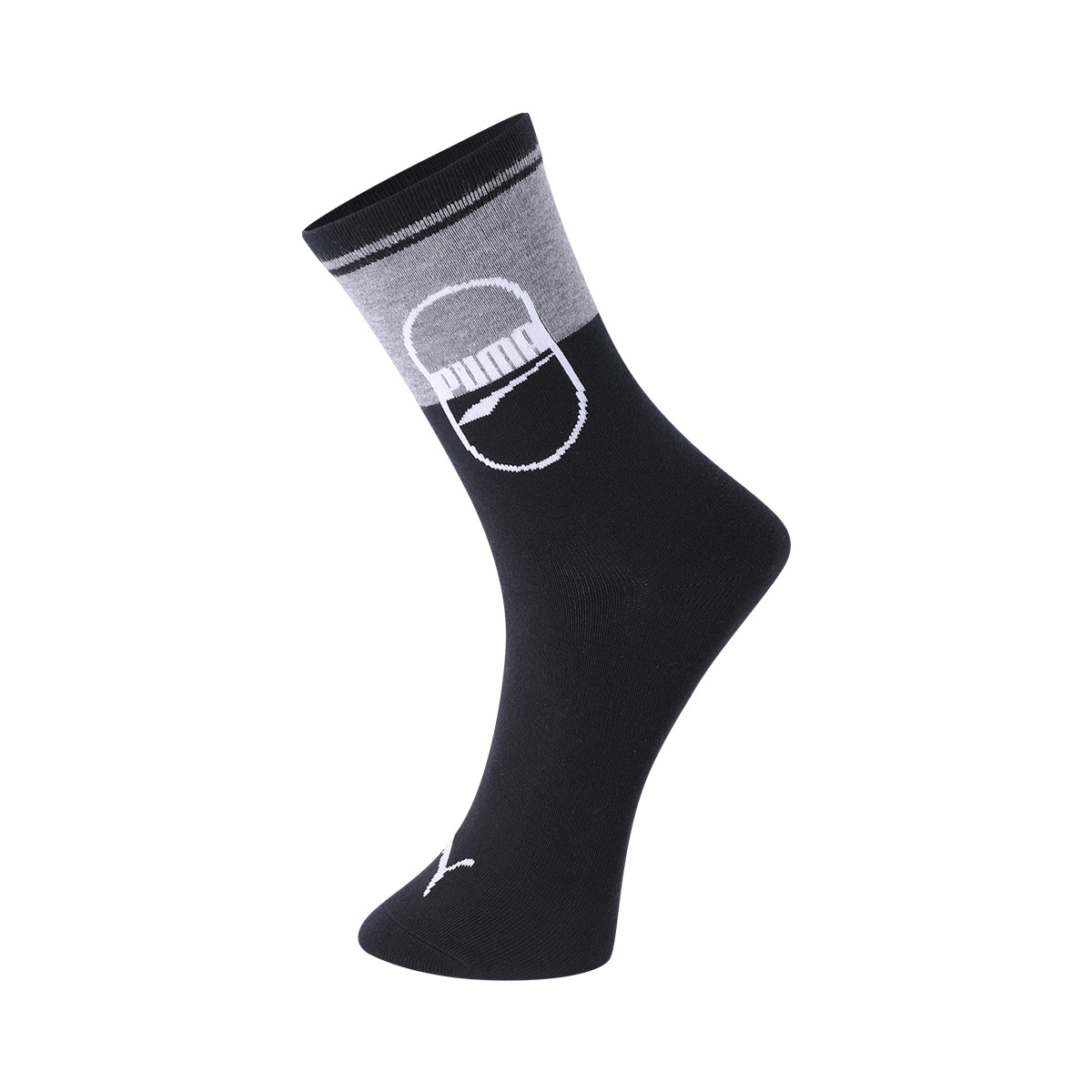 Puma Classic Crew Socks 2-Pack Black White — фото 3