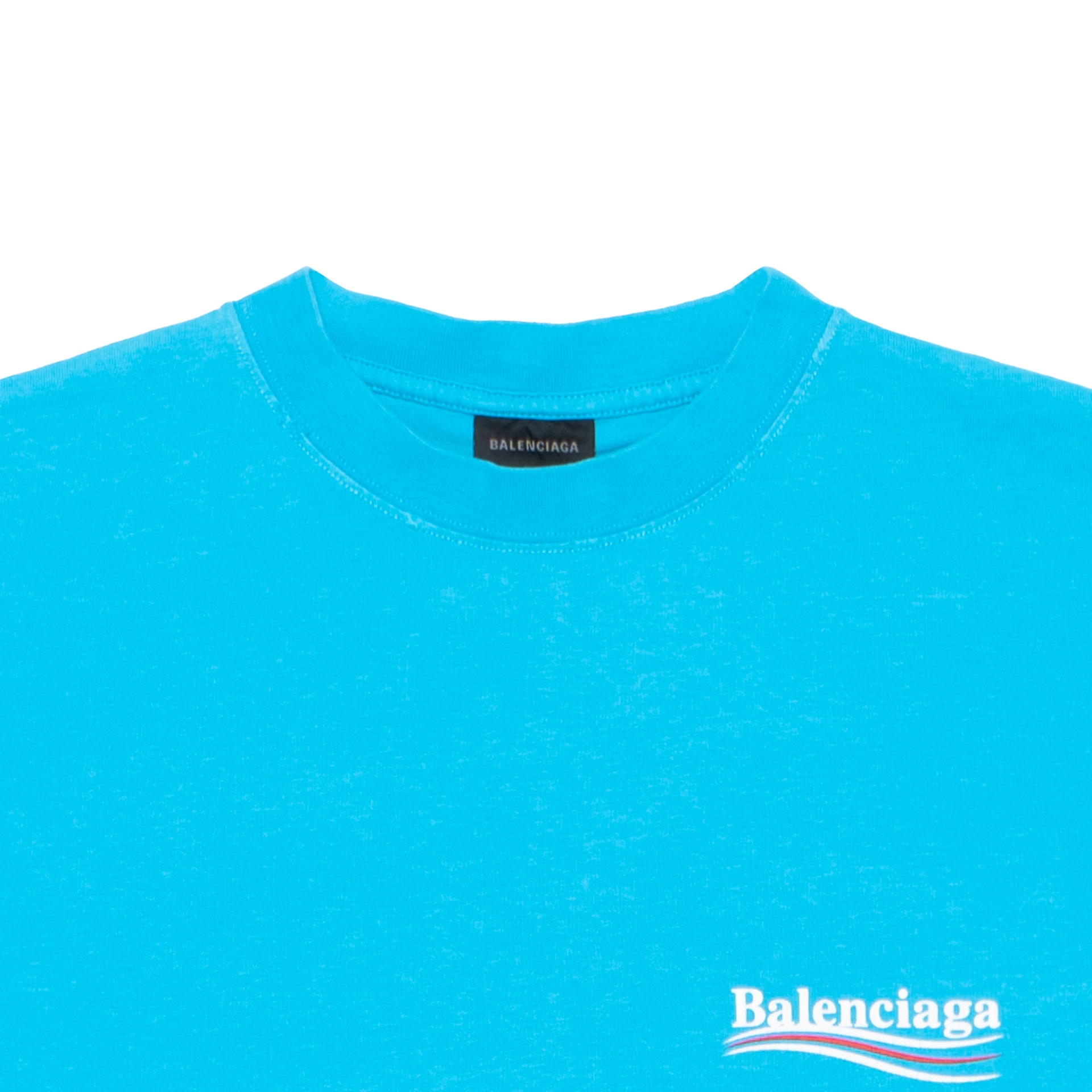 Balenciaga SS23 Logo T-Shirt Blue — фото 2