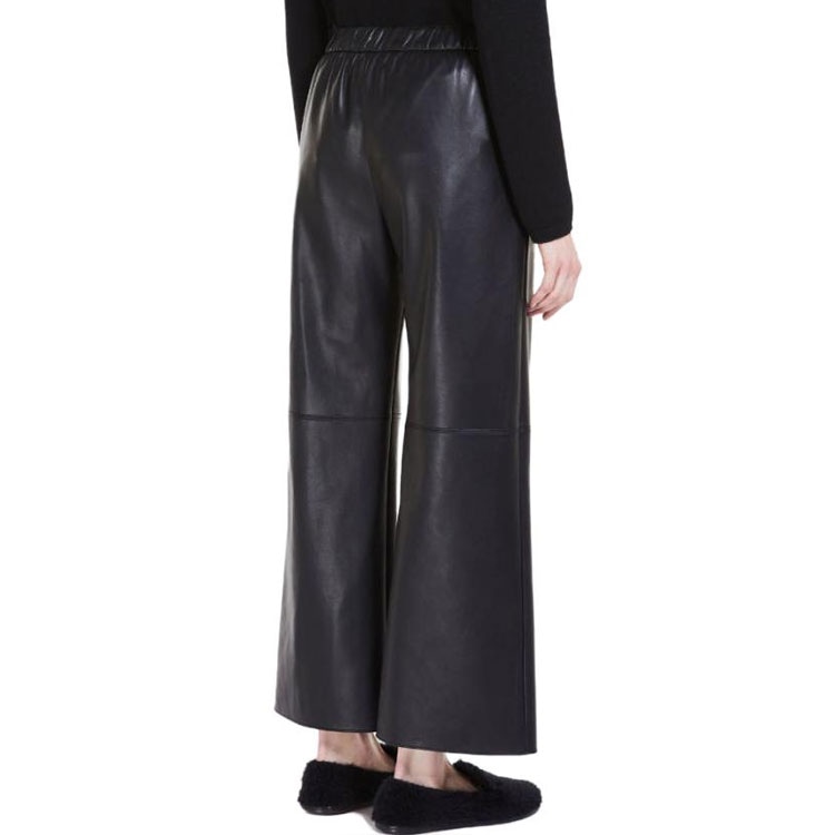 MaxMara Wide Leg Casual Pants Black — фото 5