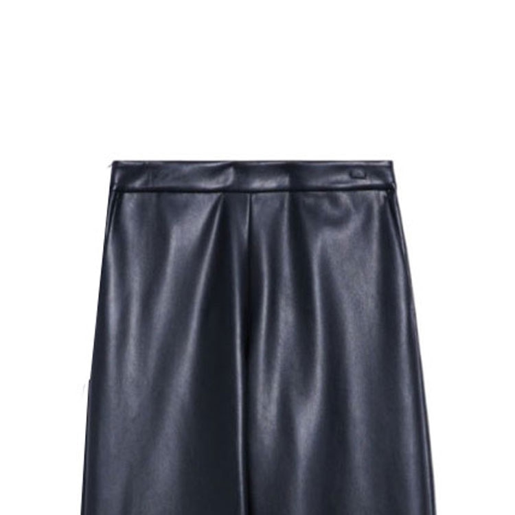 MaxMara Wide Leg Casual Pants Black — фото 2
