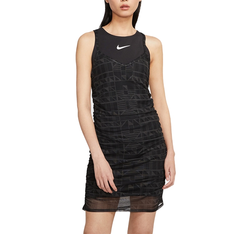 Nike Sleeveless Logo Dress Black — фото 3
