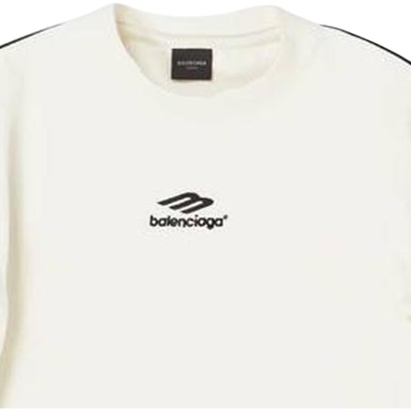 Balenciaga FW22 Logo Crewneck Sweatshirt White — фото 2