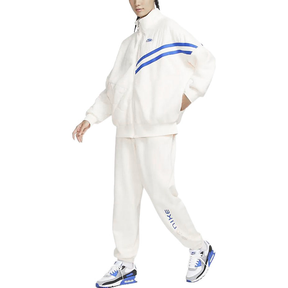 Nike Fleece Jacket Ivory — фото 3