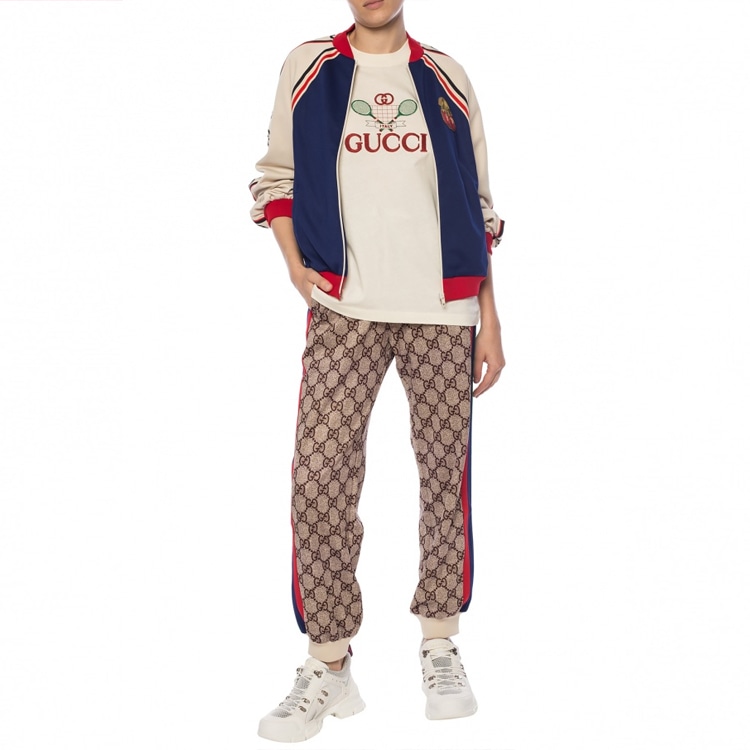 Gucci Tennis Print T-Shirt White — фото 2