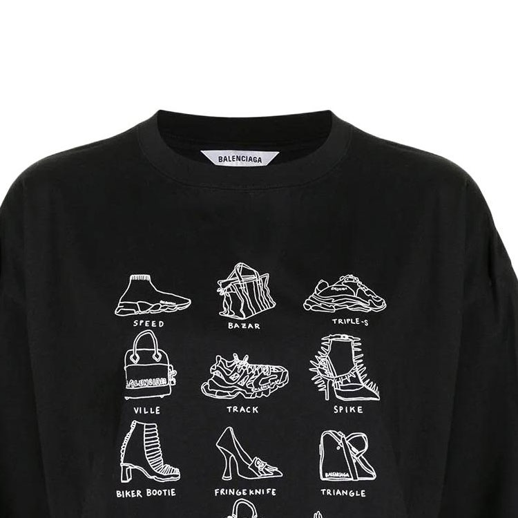 Balenciaga SS22 Black T-Shirt — фото 5