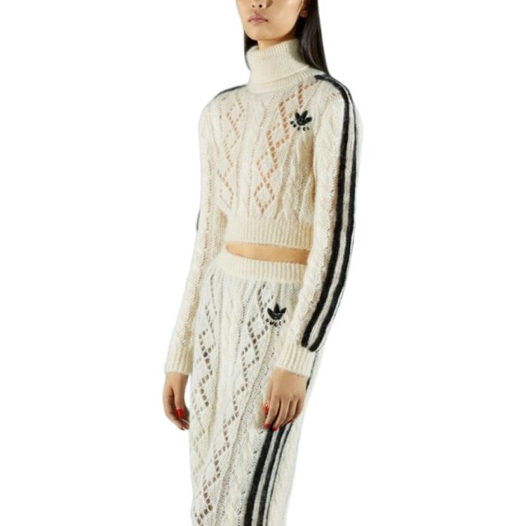 Gucci x adidas FW22 Mohair Sweater Ivory — фото 9