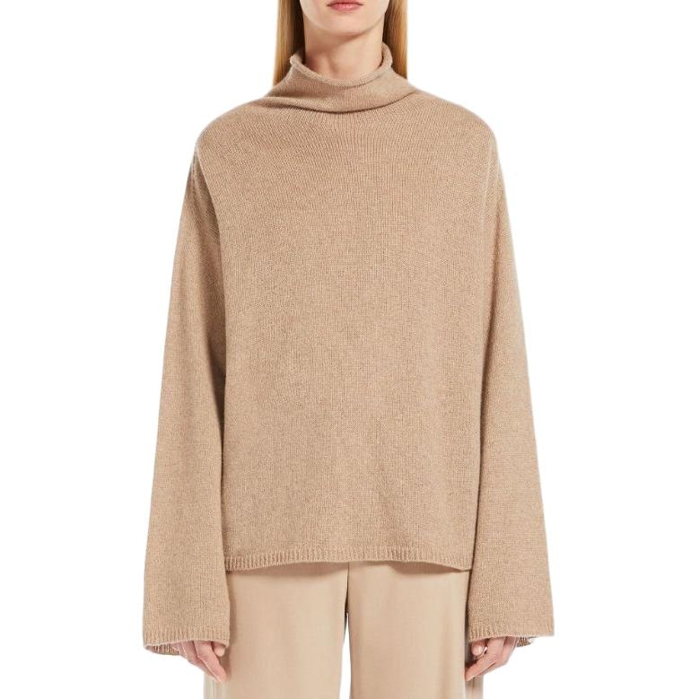 MaxMara MAX MARA Baldo Cashmere Polo-Neck Sweater Honey — фото 3