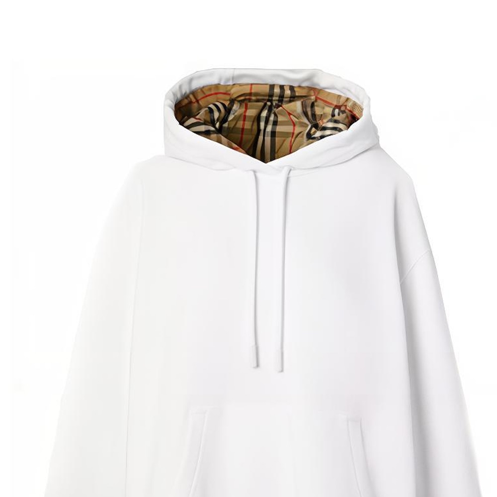Burberry Hooded Sweatshirt White — фото 4