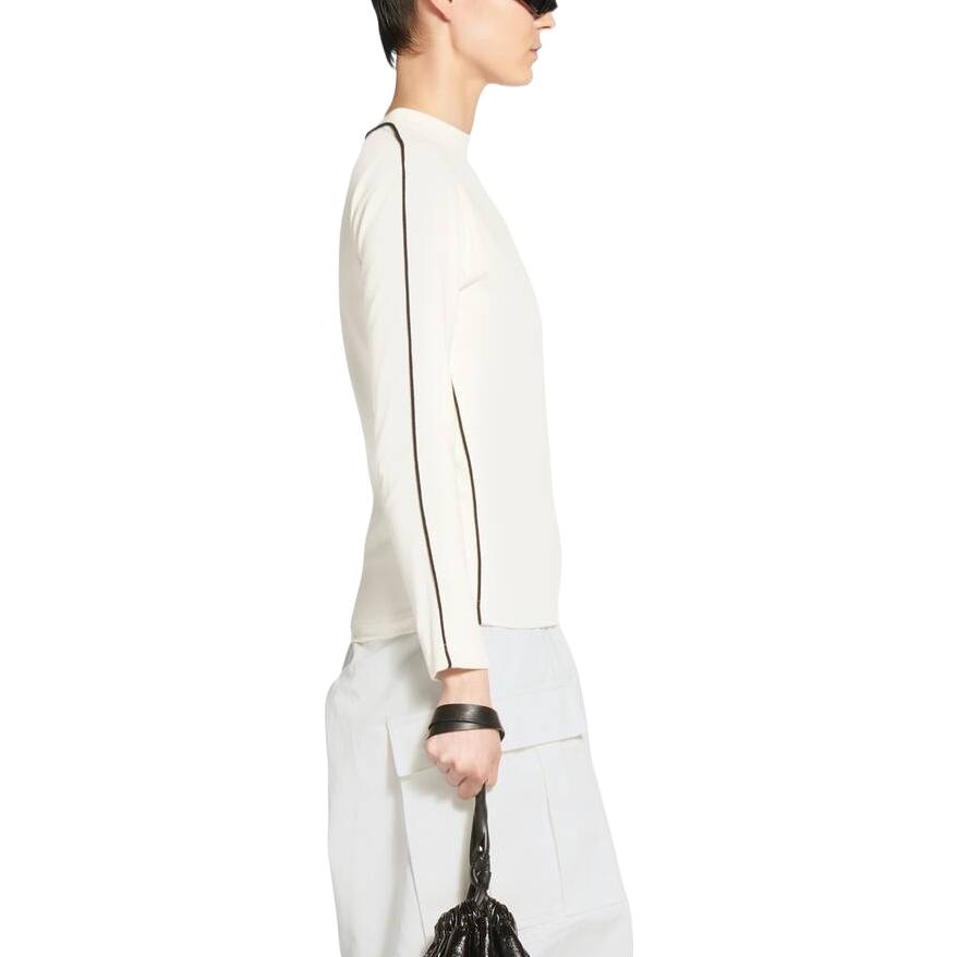 Balenciaga FW22 Logo Crewneck Sweatshirt White — фото 5