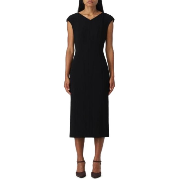 MaxMara Studio Black Maxi Dress — фото 7